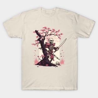 Japanese Samurai Skeleton T-Shirt